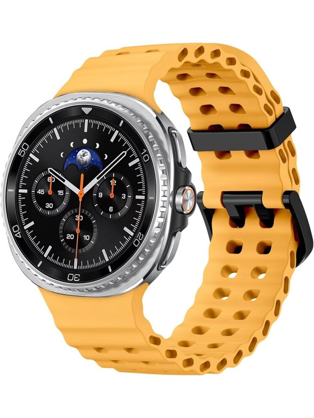 Unisex Yellow Analog Quartz Breathable Marine Replacement Samsung Galaxy Watch